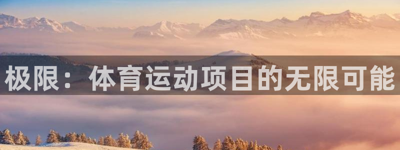 J9官网下载是干嘛的公司：极限：体育运动项目的无限可能